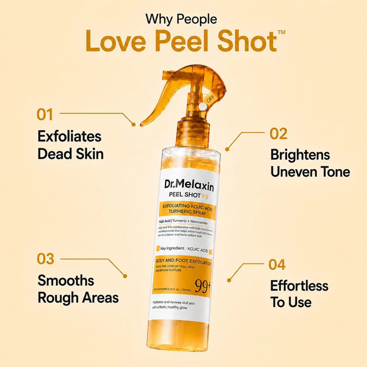 Dr. Melaxin Peel Shot Brightening Body Spray