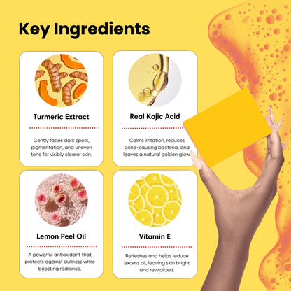 HORIZONLUX™ Turmeric & Kojic Acid Soap